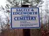 Sagely-Edgeworth Cemetery Sign