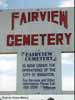 Fairview Cemetery Sign