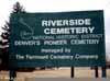 Riverside Cemetey Sign