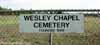 Wesley Chapel Cemetery Sign