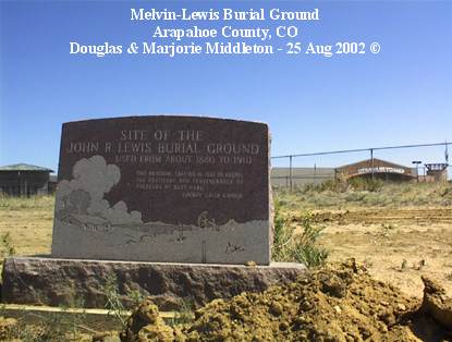 Melvin-Lewis Burial Ground, Aurora, Arapahoe County, CO