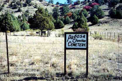Pagosa Junction Cemetery; photo by Leroy Oldham
