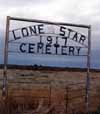 Lone Star Cemetery Sign