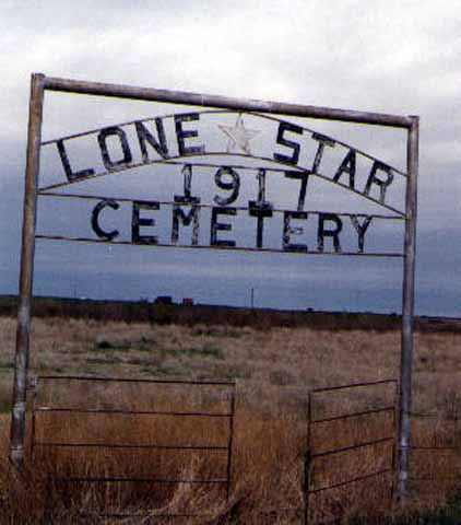 Lone Star Cemetery Entrance, Baca County, CO.  (c) Jim Davenport