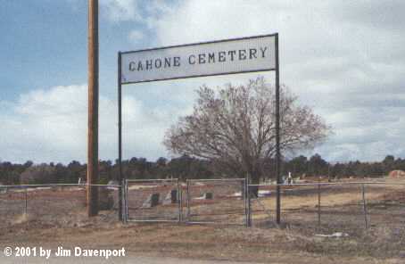 Entrance to Cahone Cemetery, Cahone, CO