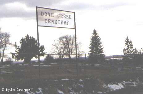 Entrance sign, Dove Creek Cemetery, Dove Creek, Dolores County, CO