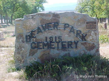 Beaver Park Original marker 
Photo by Mary Ann Thomas