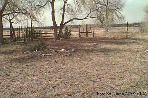 Las Encinas Cemetery, in rural Huerfano County, CO