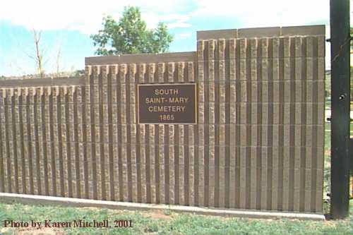 Gate, St. Mary's South Cemetery, Walsenburg, Huerfano County, CO