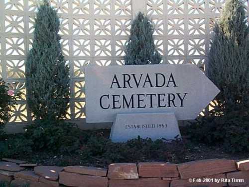 Arvada Cemetery, Established 1863