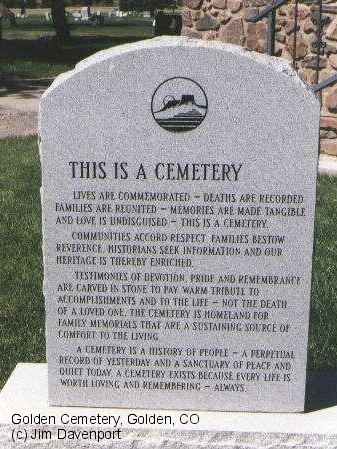 Golden Cemetery, Golden, Jefferson County, CO