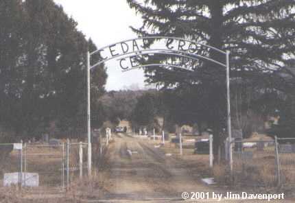 Cedar Grove Cemetery Entrance, Mancos, Montezuma County, Colorado