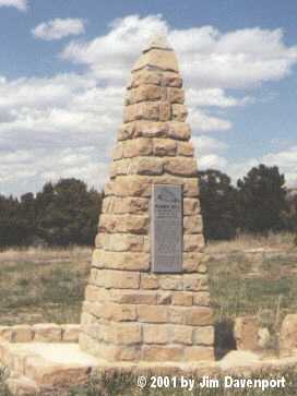 Pioneer Monument at Webber Cemetery south of Mancos, CO
