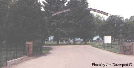 Entrance Johnstown Cemetery, Johnstown, Weld County, CO