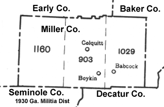 1930 Militia District Map