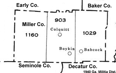 1940 Militia District Map