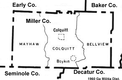 Militia District Map of 1960