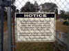 Sign calling the cemetery "New Covington Cemetery"