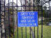 Sign calling the cemetery "Southview Cemetery"