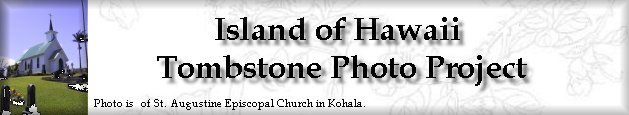 Island of Hawaii Tombstone Project Logo