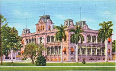 Postcard of The Capitol
                    Formerly The Royal Palace Honolulu