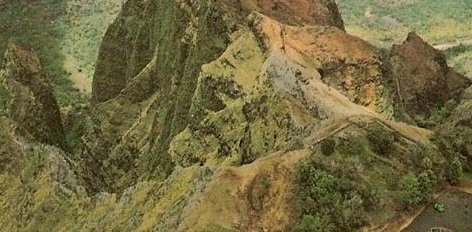 Postcard of Waimea
                    Canyon on Kauai