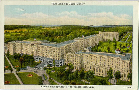 Country Club --- Postcard French Lick Springs Hotel Resort Indiana Villas 