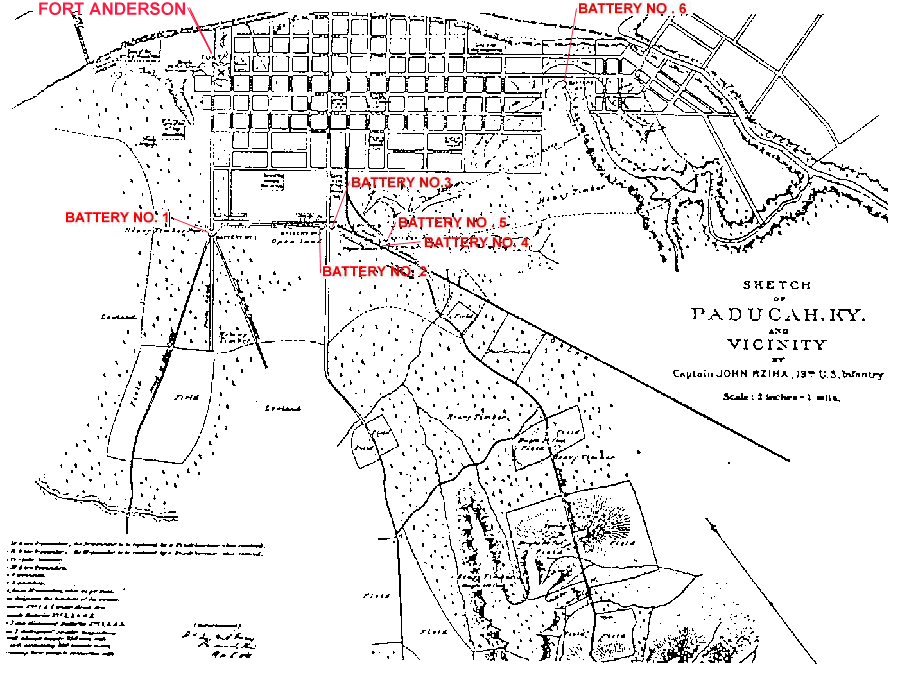 Sketch of Paducah KY and Vicinity