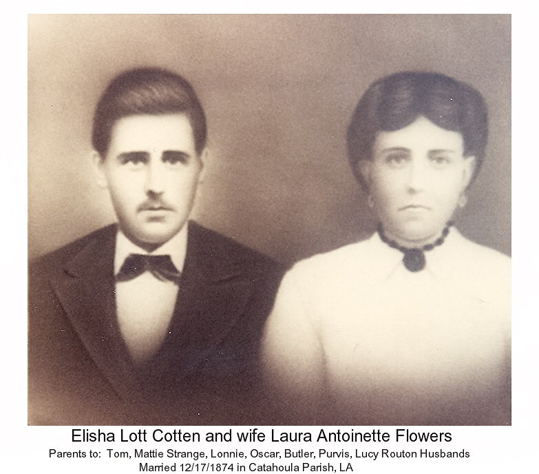 Elisha and Laura Flowers Cotten