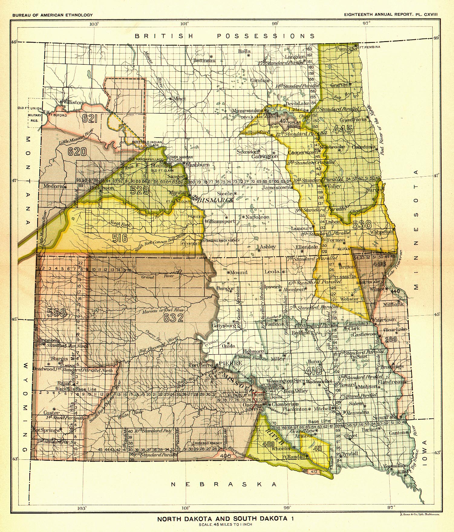 North Dakota and South Dakota 1, 
Map 11
