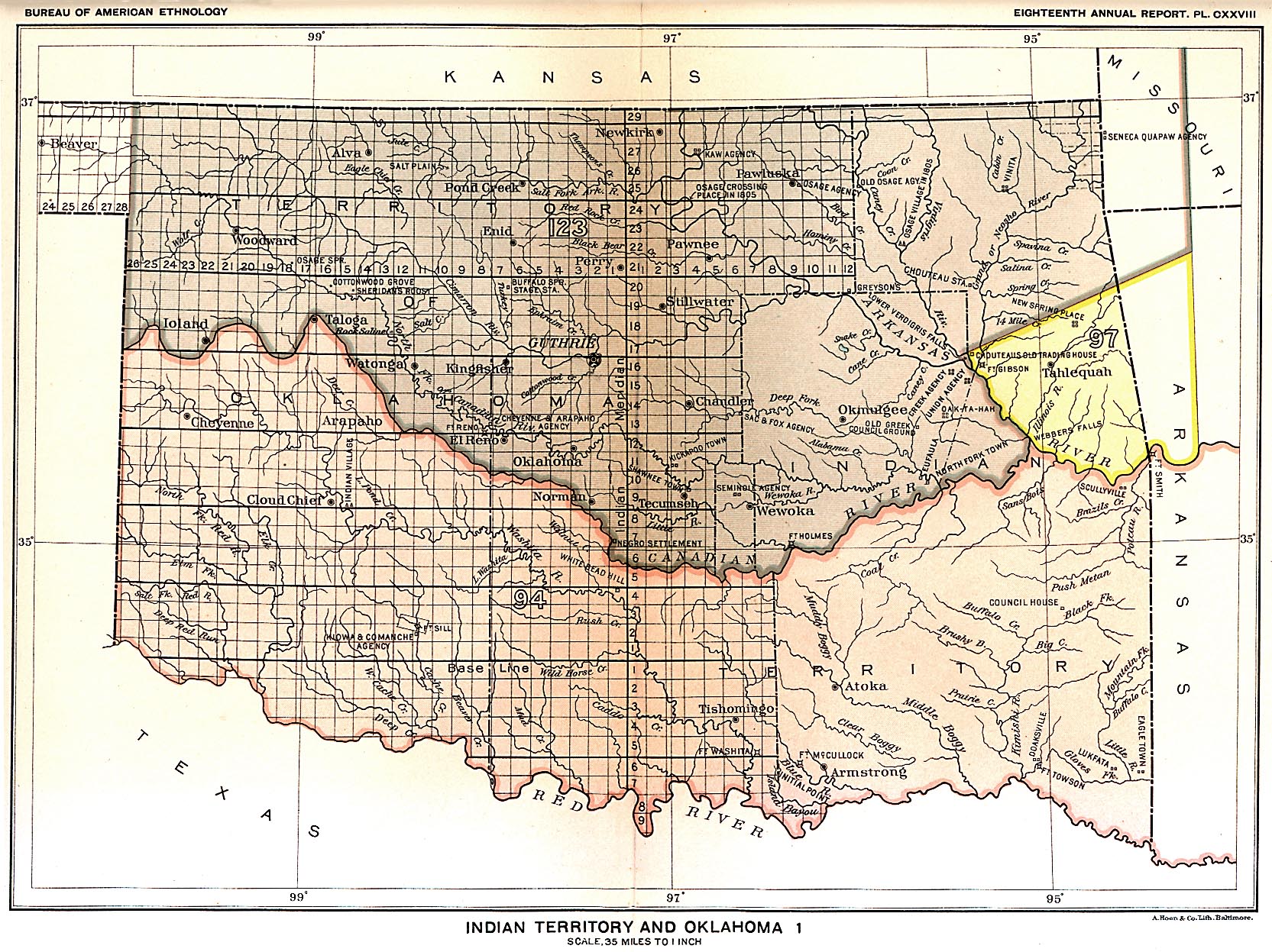 Indian Territory & Oklahoma 1, Map 
21