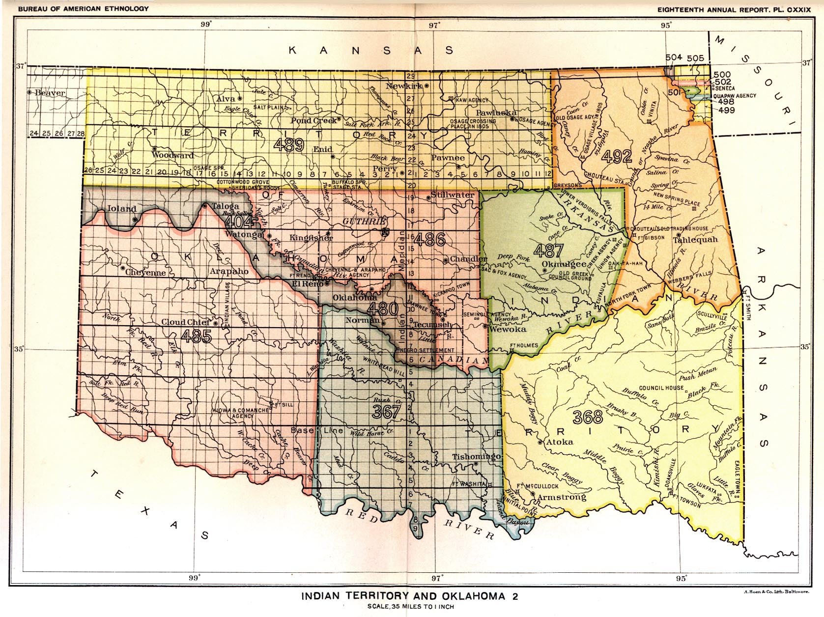  Indian Territory & Oklahoma 2, Map 22