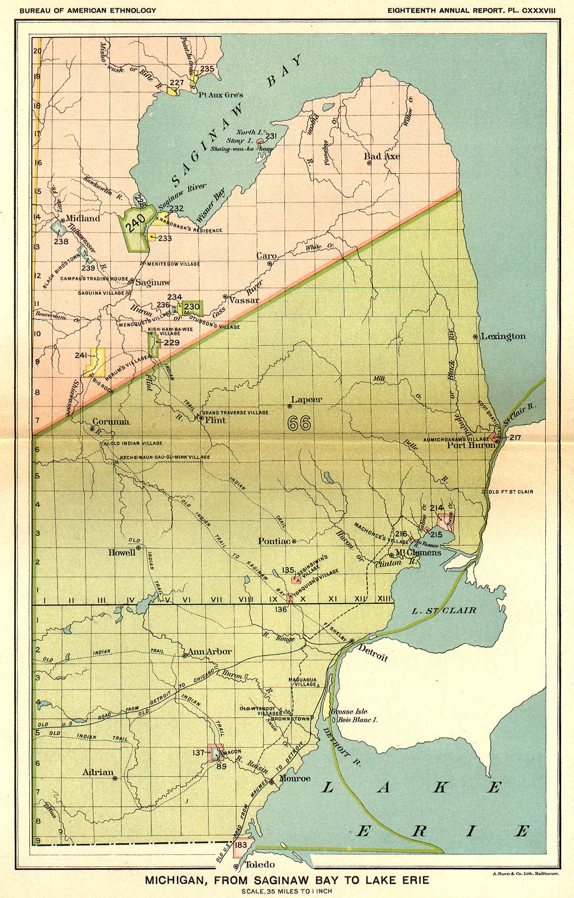  Michigan, From Saginaw Bay to Lake Erie, 
Map 31