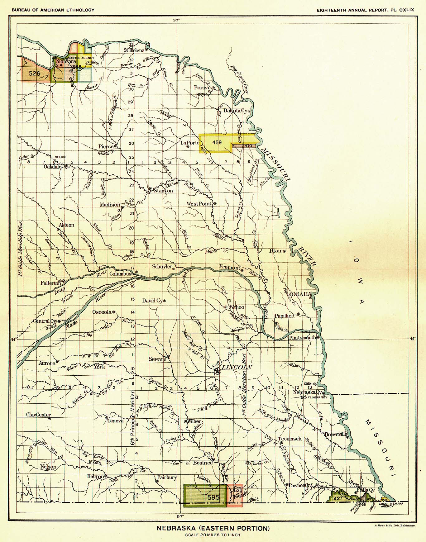 Nebraska (Eastern Portion), Map 42