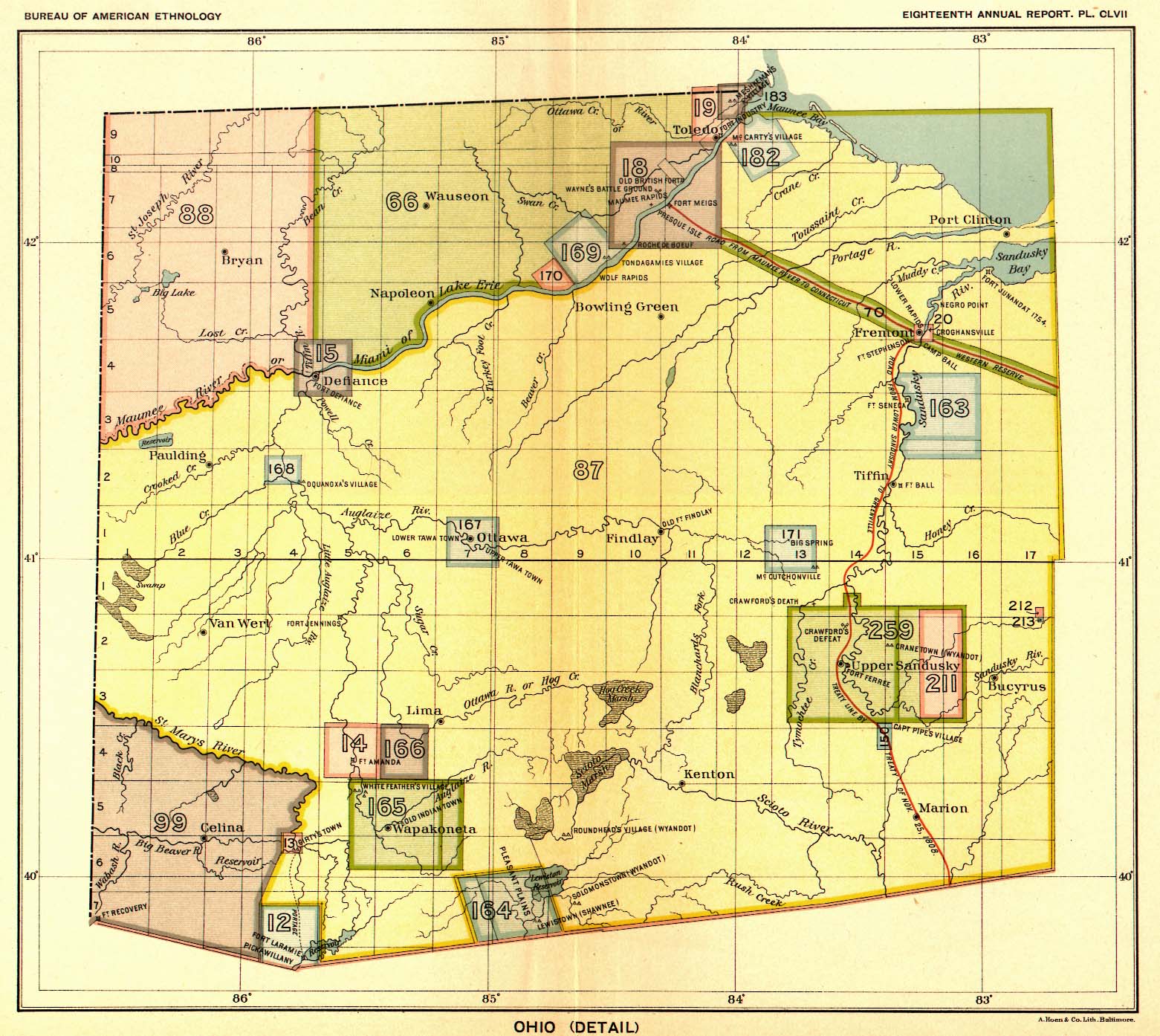 Ohio (Detail), Map 50