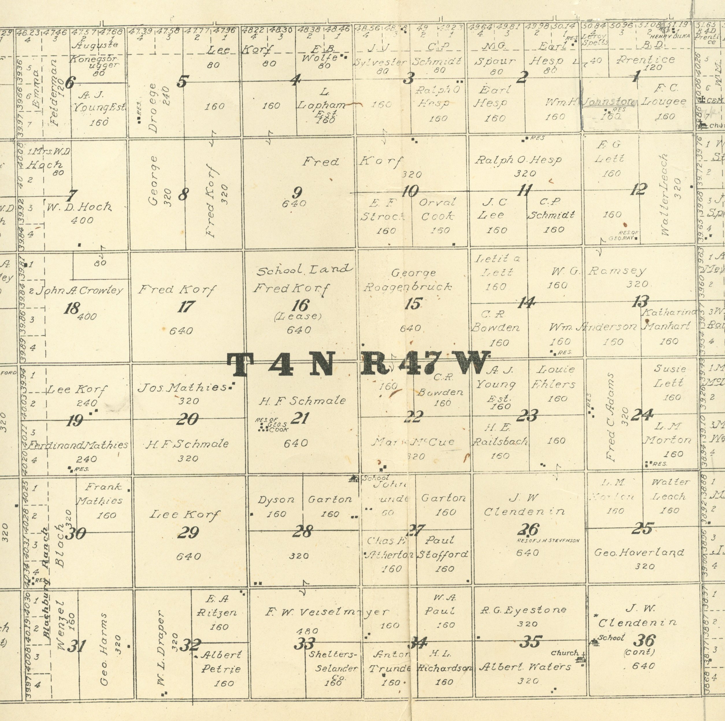 township and range map colorado