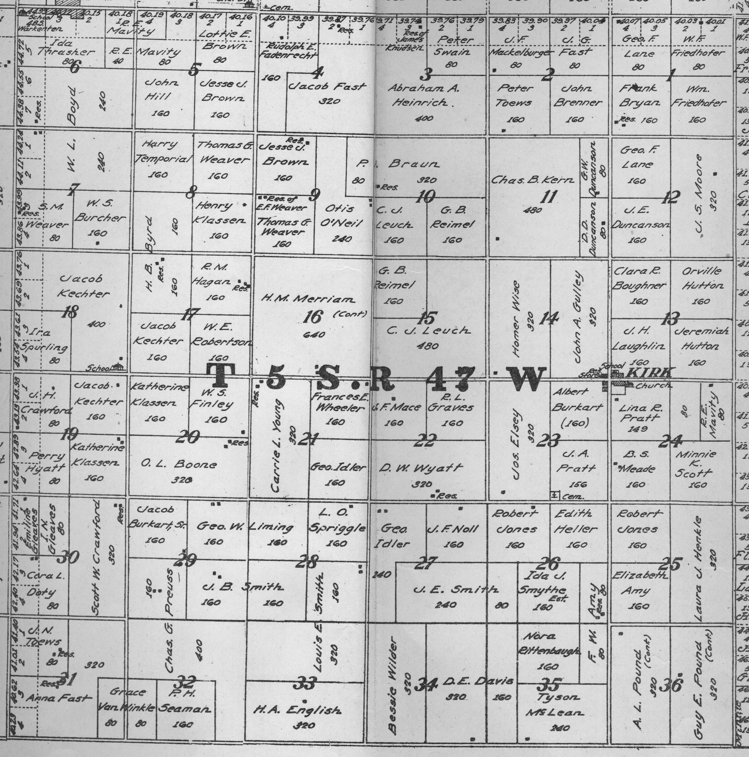 township and range map colorado