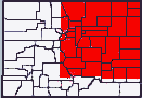 Colorado Counties Covered by Map