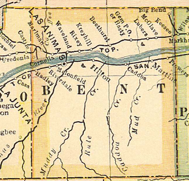 Bent County, Colorado Maps and Gazetteers