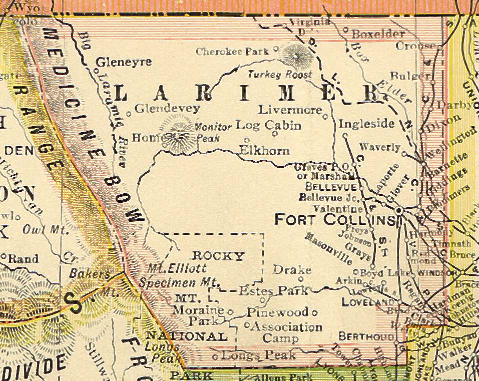 Larimer County, Colorado Maps and Gazetteers
