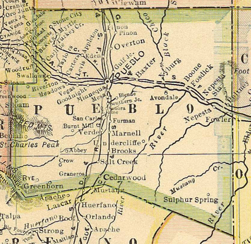 Pueblo County Colorado Maps And Gazetteers