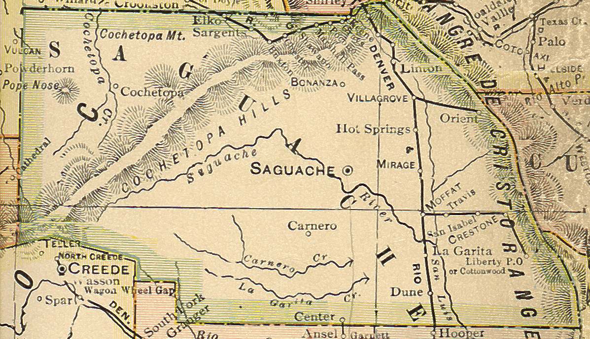 Saguache County, Colorado Genealogy, Census, Vital Records