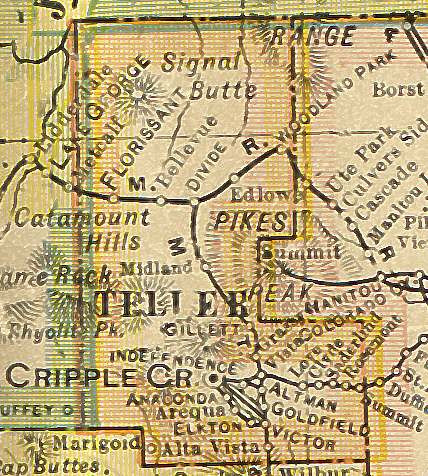 Map Of Teller County Colorado Teller County, Colorado: Maps And Gazetteers