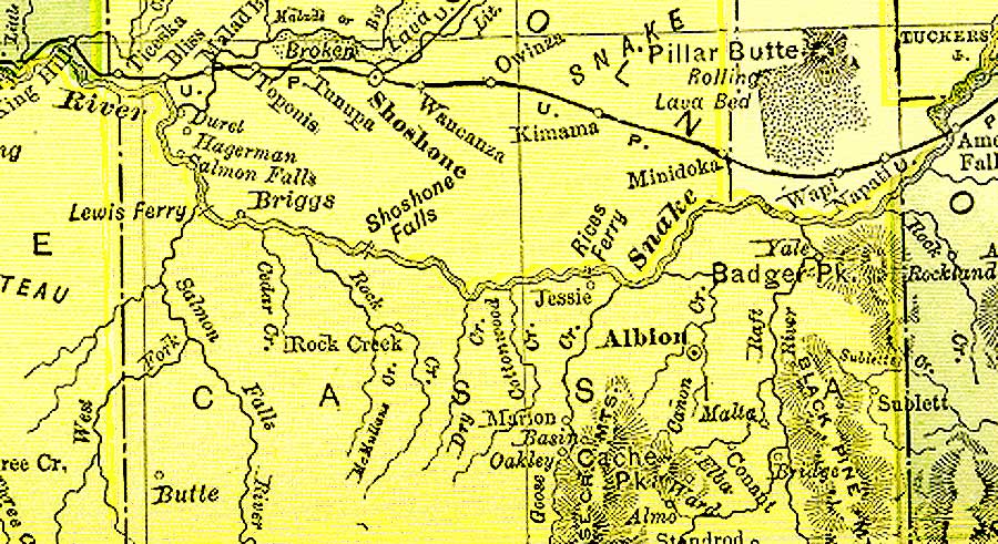 The Usgenweb Archives Digital Map Library Idaho Maps