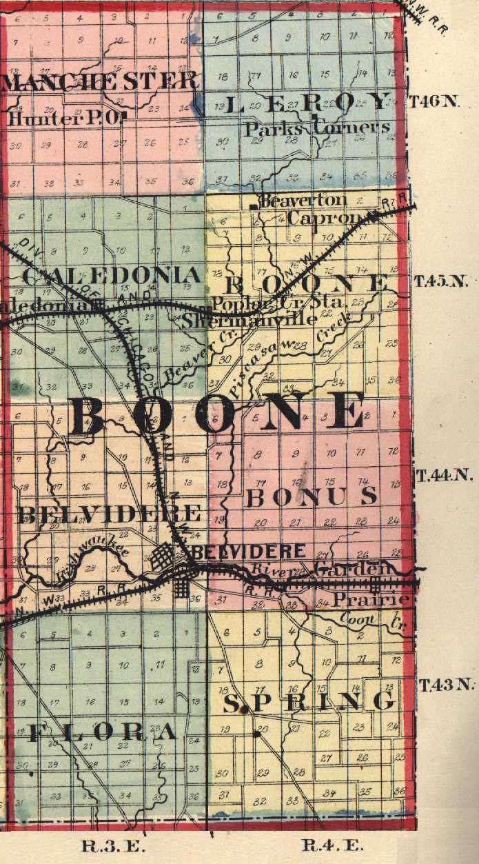 Boone County Illinois Maps And Gazetteers