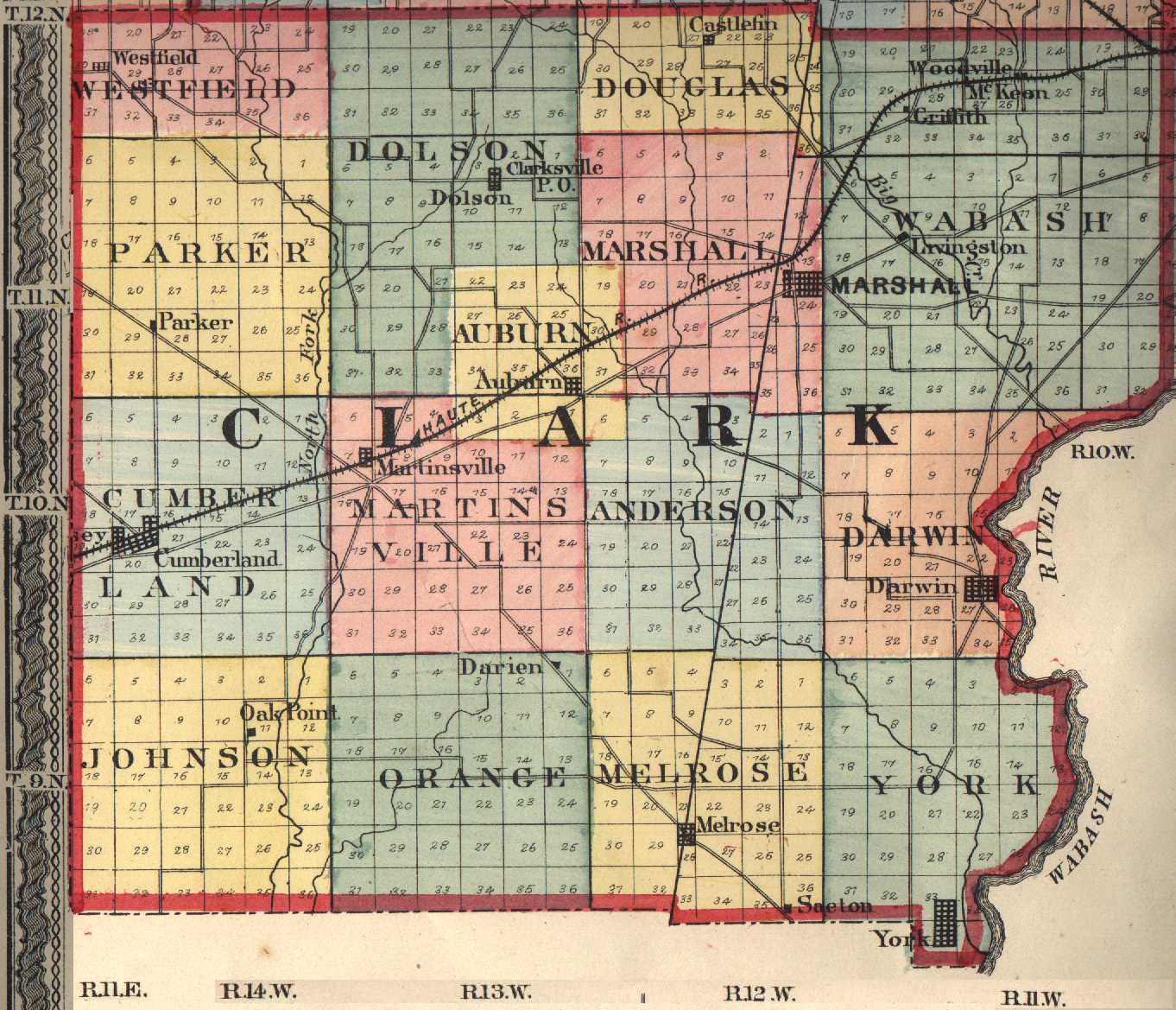 Clark County, Illinois Maps and Gazetteers