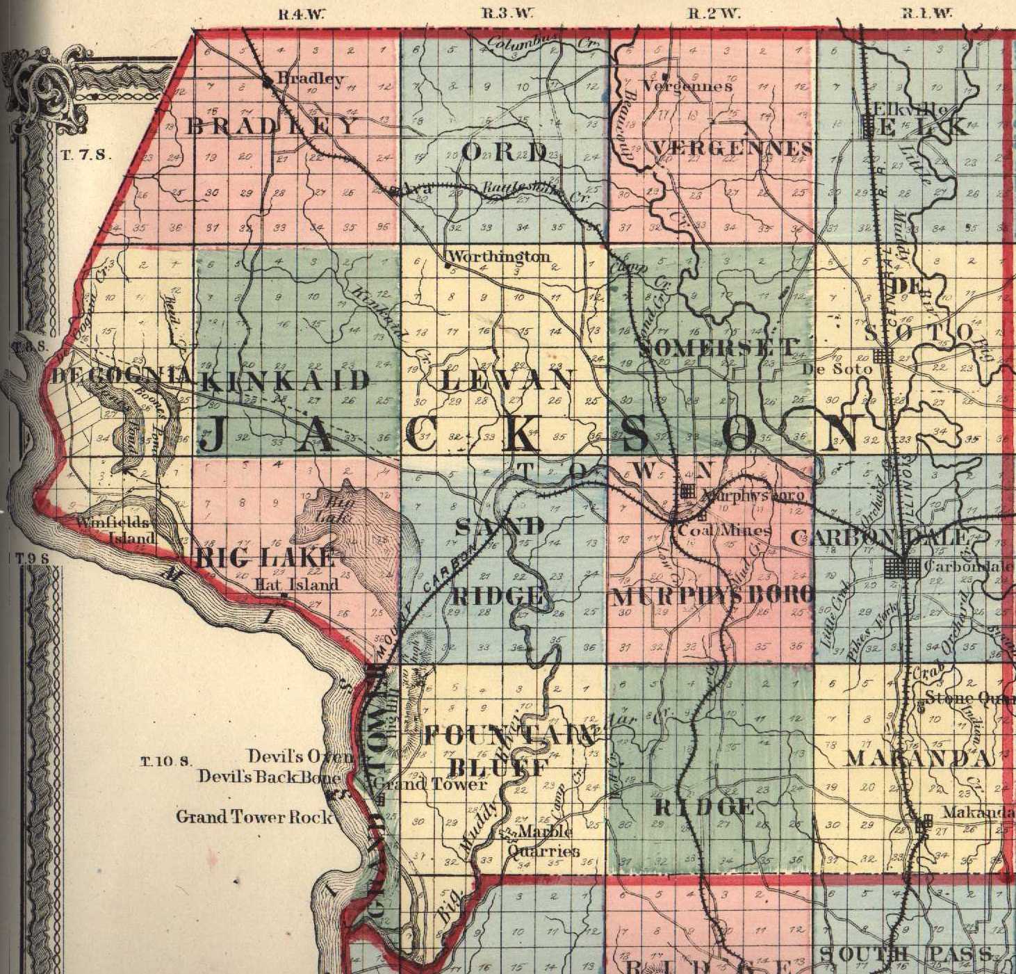 Jackson County Illinois Maps And Gazetteers