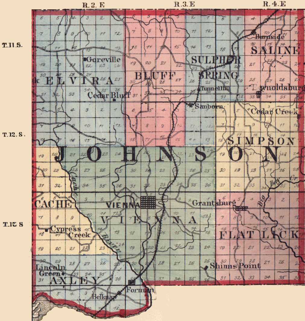 Johnson County Illinois Maps And Gazetteers