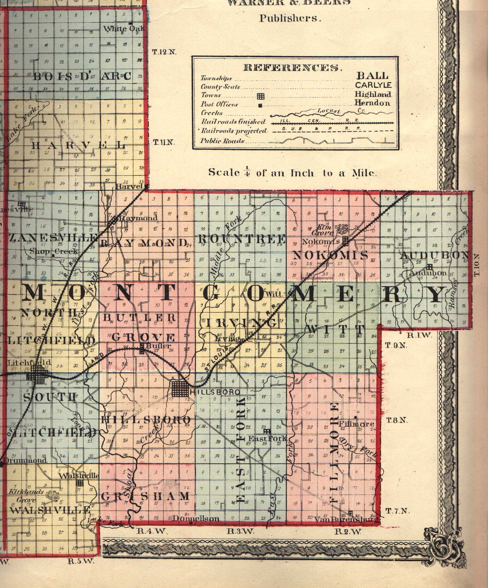 montgomery county map cities towns