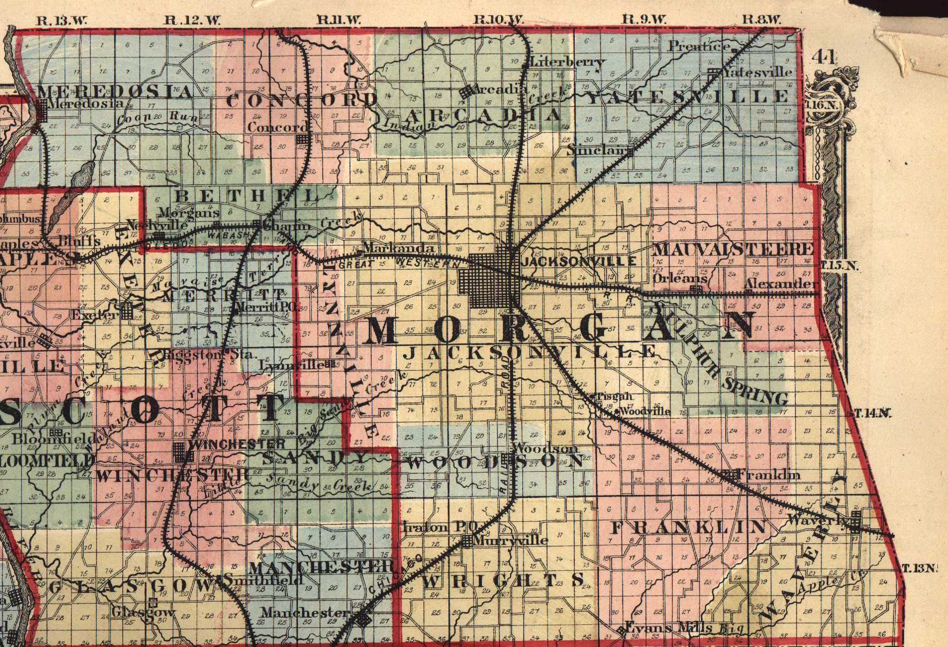Morgan County Illinois Maps And Gazetteers